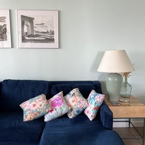 Floral Watercolor Throw Pillows 16 x 16 - pairs, single, or lot